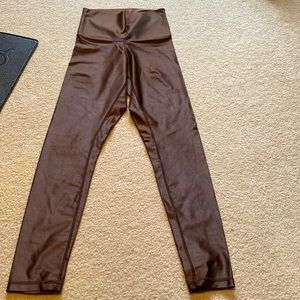 DYI high shine leggings, brown